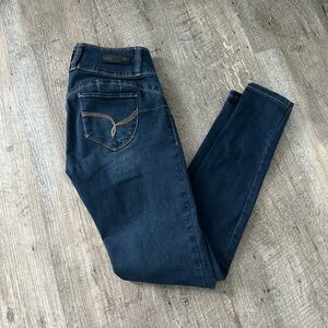 YMI Women's Deep Blue Skinny Jeans